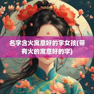 名字含火寓意好的字女孩(带有火的寓意好的字)