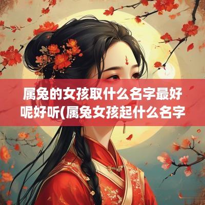 属兔的女孩取什么名字最好呢好听(属兔女孩起什么名字好)