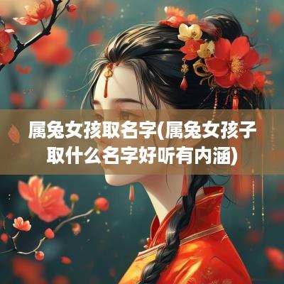 属兔女孩取名字(属兔女孩子取什么名字好听有内涵)