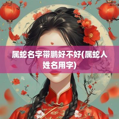属蛇名字带鹏好不好(属蛇人姓名用字)