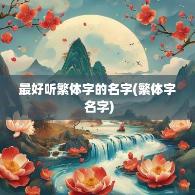 最好听繁体字的名字(繁体字 名字)