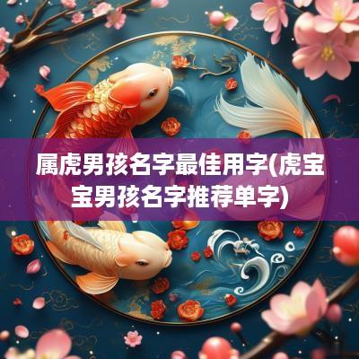 属虎男孩名字最佳用字(虎宝宝男孩名字推荐单字)