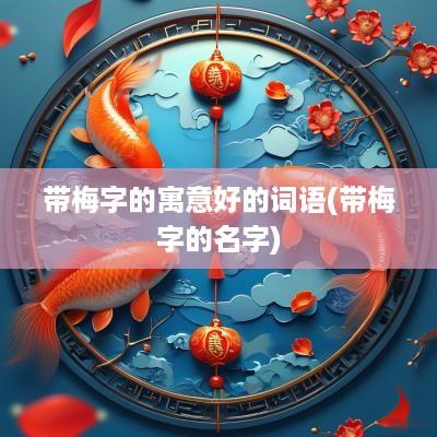 带梅字的寓意好的词语(带梅字的名字)