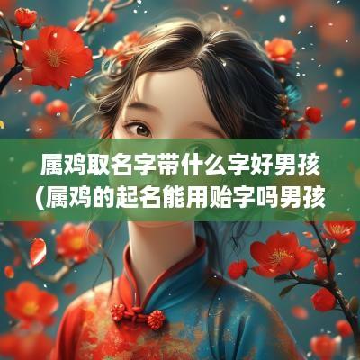 属鸡取名字带什么字好男孩(属鸡的起名能用贻字吗男孩)