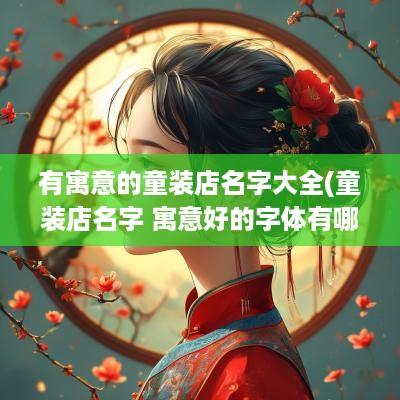 有寓意的童装店名字大全(童装店名字 寓意好的字体有哪些)