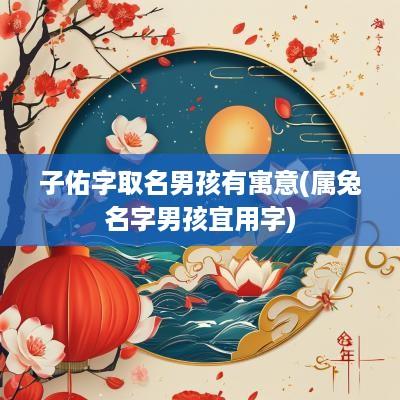 子佑字取名男孩有寓意(属兔名字男孩宜用字)