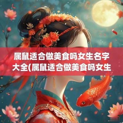 属鼠适合做美食吗女生名字大全(属鼠适合做美食吗女生名字叫什么)