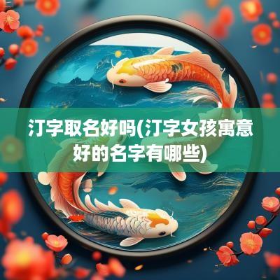 汀字取名好吗(汀字女孩寓意好的名字有哪些)