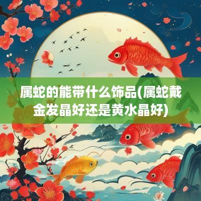 属蛇的能带什么饰品(属蛇戴金发晶好还是黄水晶好)