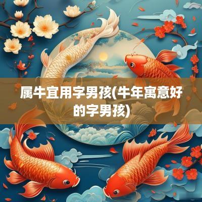 属牛宜用字男孩(蛇年寓意好的字男孩)