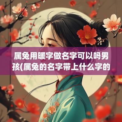 属兔用暖字做名字可以吗男孩(属兔的名字带上什么字的比较好)