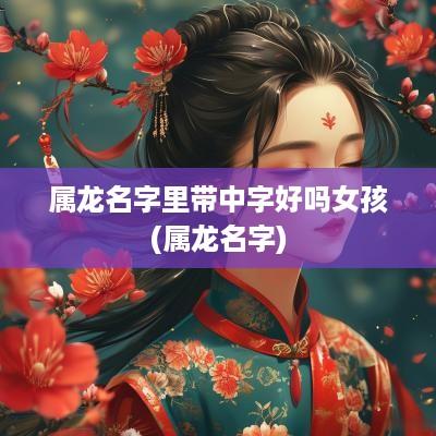 属龙名字里带中字好吗女孩(属龙名字)