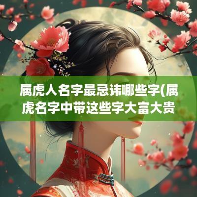 属虎人名字最忌讳哪些字(属虎名字中带这些字大富大贵)