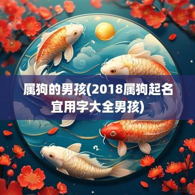 属狗的男孩(2018属狗起名宜用字大全男孩)