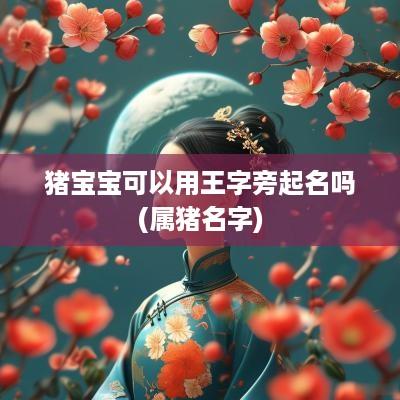 猪宝宝可以用王字旁起名吗(属猪名字)