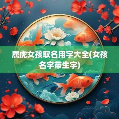 属虎女孩取名用字大全(女孩名字带生字)