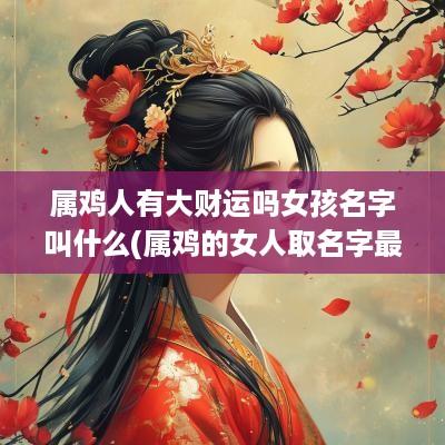 属鸡人有大财运吗女孩名字叫什么(属鸡的女人取名字最旺财)