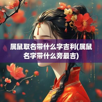 属鼠取名带什么字吉利(属鼠名字带什么旁最吉)