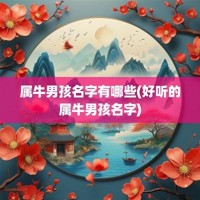 属牛男孩名字有哪些(好听的属牛男孩名字)