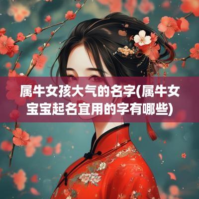 属牛女孩大气的名字(属牛女宝宝起名宜用的字有哪些)