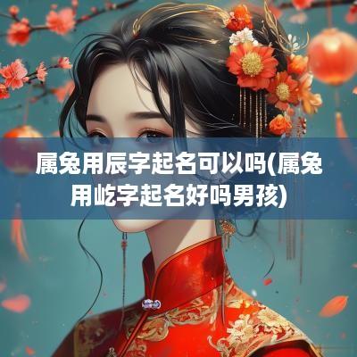 属兔用辰字起名可以吗(属兔用屹字起名好吗男孩)