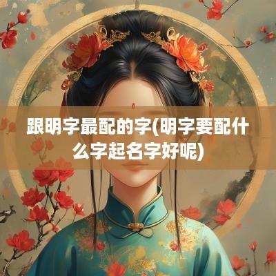 跟明字最配的字(明字要配什么字起名字好呢)