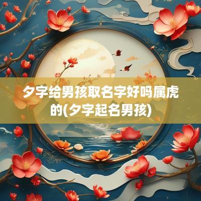 夕字给男孩取名字好吗属虎的(夕字起名男孩)