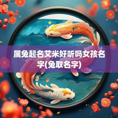 属兔起名艾米好听吗女孩名字(兔取名字)