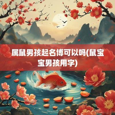 属鼠男孩起名博可以吗(鼠宝宝男孩用字)