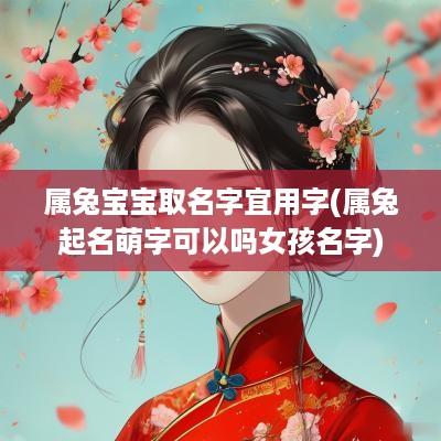 属兔宝宝取名字宜用字(属兔起名萌字可以吗女孩名字)