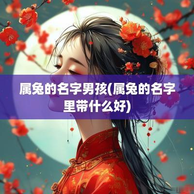 属兔的名字男孩(属兔的名字里带什么好)