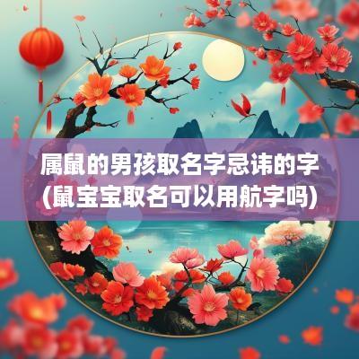 属鼠的男孩取名字忌讳的字(鼠宝宝取名可以用航字吗)