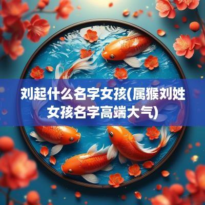 刘起什么名字女孩(属猴刘姓女孩名字高端大气)