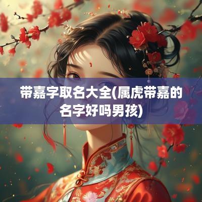 带嘉字取名大全(属虎带嘉的名字好吗男孩)
