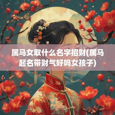 属马女取什么名字招财(属马起名带财气好吗女孩子)