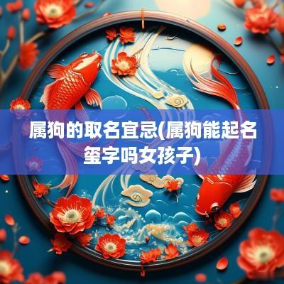 属狗的取名宜忌(属狗能起名玺字吗女孩子)