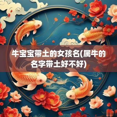 牛宝宝带土的女孩名(属牛的名字带土好不好)
