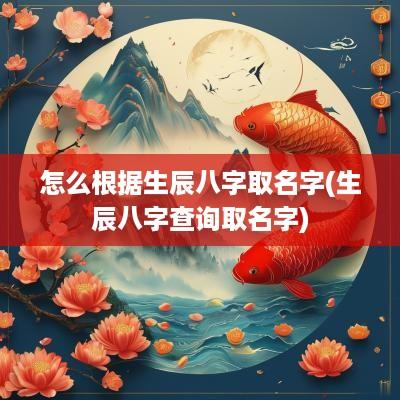 怎么根据生辰八字取名字(生辰八字查询取名字)