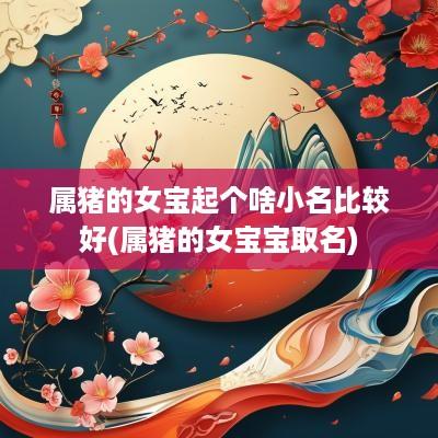 属猪的女宝起个啥小名比较好(属猪的女宝宝取名)