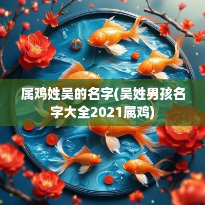 属鸡姓吴的名字(吴姓男孩名字大全2025属鸡)