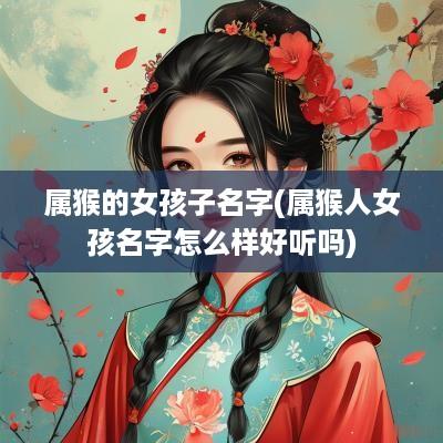 属猴的女孩子名字(属猴人女孩名字怎么样好听吗)