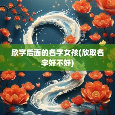 欣字后面的名字女孩(欣取名字好不好)