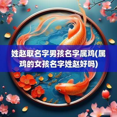 姓赵取名字男孩名字属鸡(属鸡的女孩名字姓赵好吗)