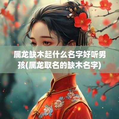 属龙缺木起什么名字好听男孩(属龙取名的缺木名字)