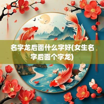 名字龙后面什么字好(女生名字后面个字龙)