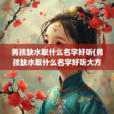 男孩缺水取什么名字好听(男孩缺水取什么名字好听大方有智慧的含义)