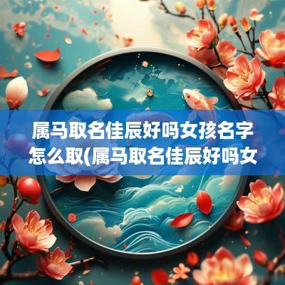属马取名佳辰好吗女孩名字怎么取(属马取名佳辰好吗女孩名字)