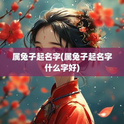 属兔子起名字(属兔子起名字什么字好)