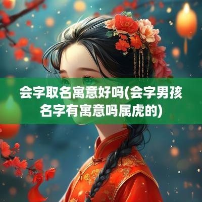 会字取名寓意好吗(会字男孩名字有寓意吗属虎的)