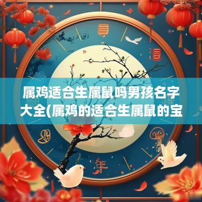 属鸡适合生属鼠吗男孩名字大全(属鸡的适合生属鼠的宝宝吗)